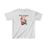 Parrot on a Strawberry Red Lettering Kids Heavy Cotton™ Tee