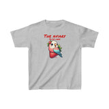 Parrot on a Strawberry Red Lettering Kids Heavy Cotton™ Tee