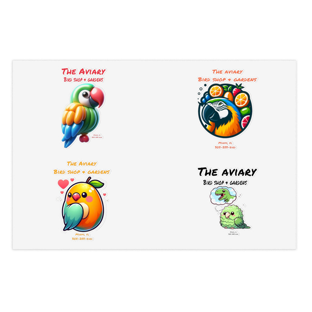 Fruit, Balloons, and Dinosaurs Sticker Sheets