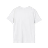 Parrot on a Strawberry Black Lettering Unisex Softstyle T-Shirt