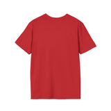 Parrot on a Strawberry Black Lettering Unisex Softstyle T-Shirt