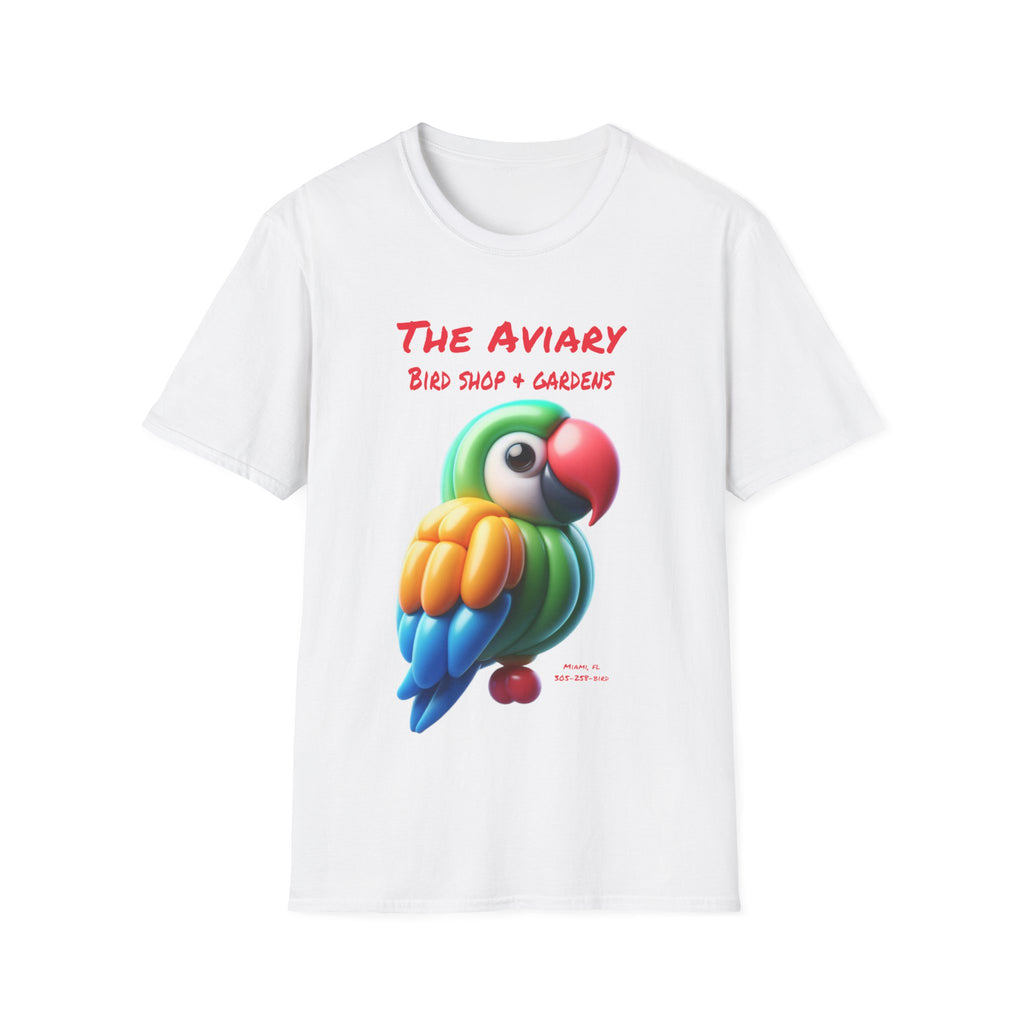 Balloon Parrot Unisex Softstyle T-Shirt