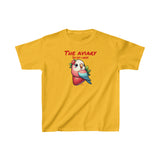 Parrot on a Strawberry Red Lettering Kids Heavy Cotton™ Tee