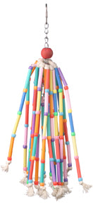 Wind Chimes w/ Colorful Straws & Bell