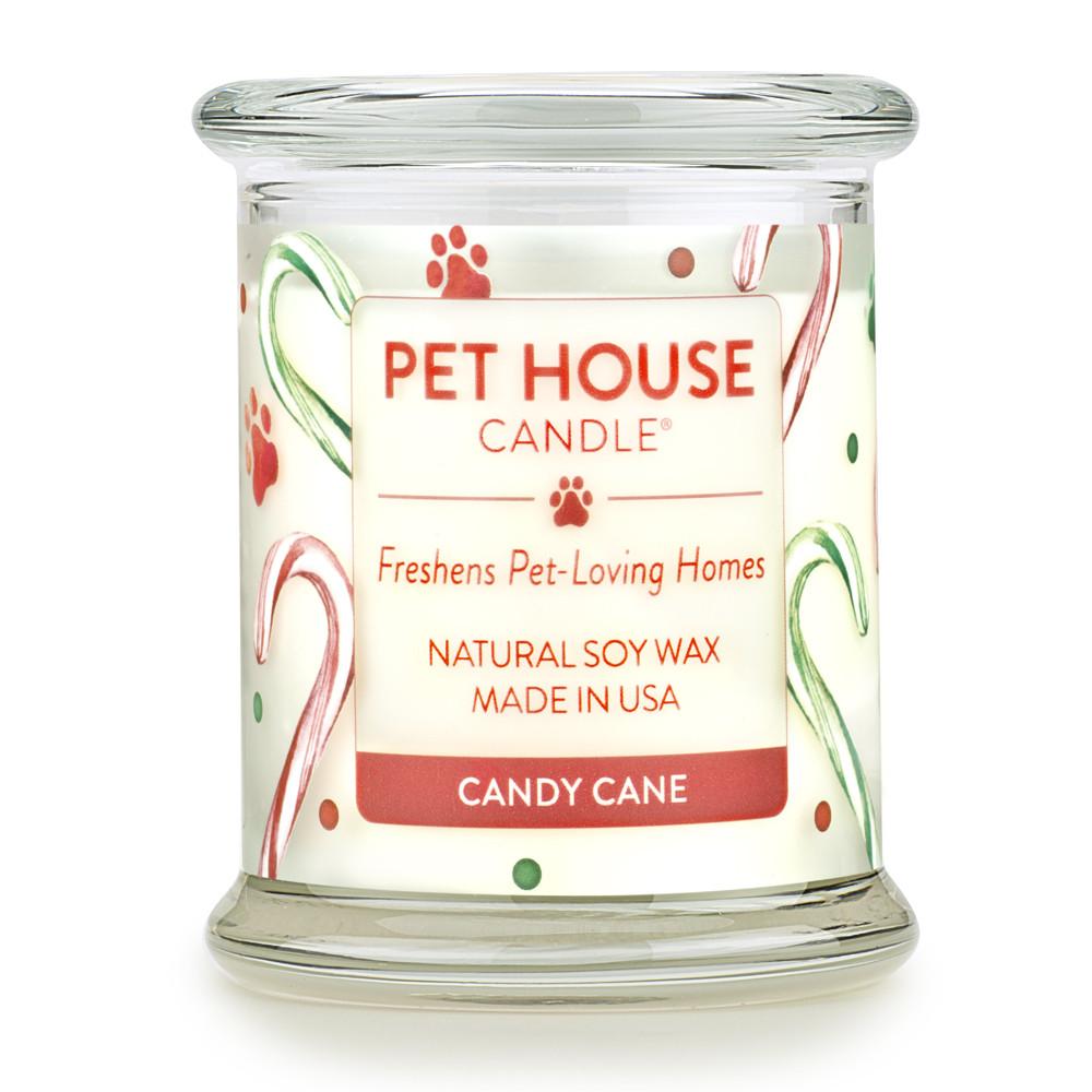 Candy Cane Pet House Candle