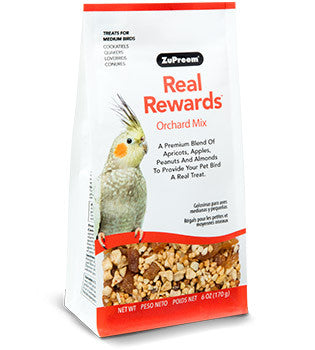 Zupreem Real Rewards Orchard Mix Medium Bird Treats 6 oz
